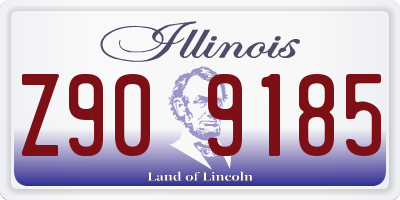 IL license plate Z909185