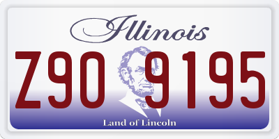 IL license plate Z909195