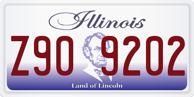 IL license plate Z909202