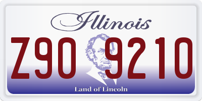 IL license plate Z909210