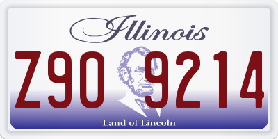 IL license plate Z909214