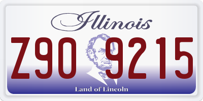 IL license plate Z909215