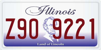 IL license plate Z909221