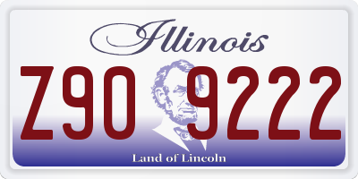 IL license plate Z909222