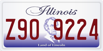 IL license plate Z909224