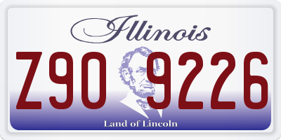 IL license plate Z909226