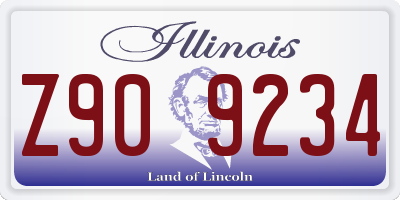IL license plate Z909234