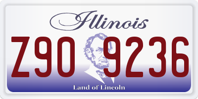 IL license plate Z909236