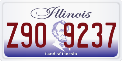 IL license plate Z909237