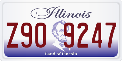IL license plate Z909247