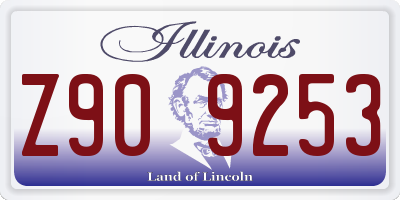 IL license plate Z909253