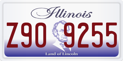 IL license plate Z909255