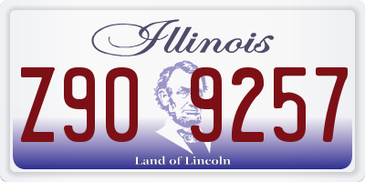IL license plate Z909257