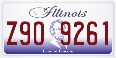 IL license plate Z909261
