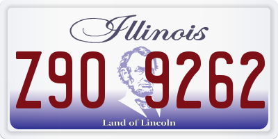 IL license plate Z909262