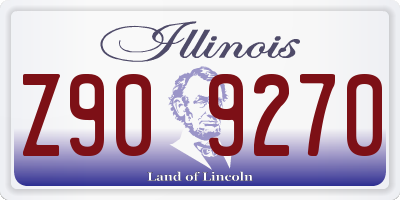 IL license plate Z909270