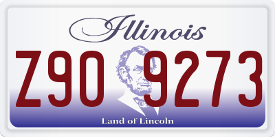 IL license plate Z909273