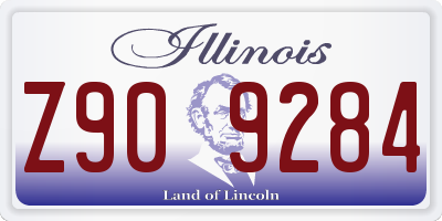 IL license plate Z909284