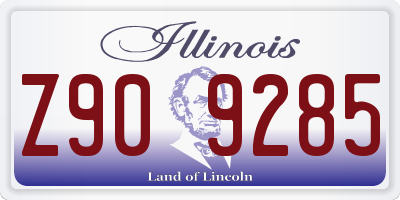 IL license plate Z909285