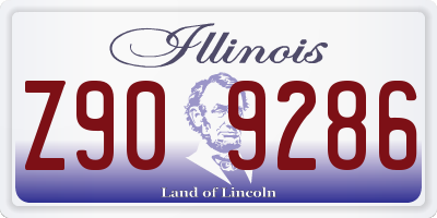 IL license plate Z909286