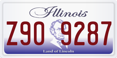 IL license plate Z909287