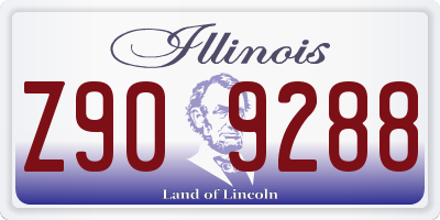 IL license plate Z909288