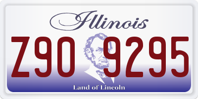 IL license plate Z909295