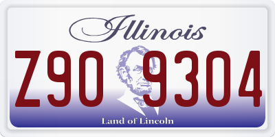 IL license plate Z909304