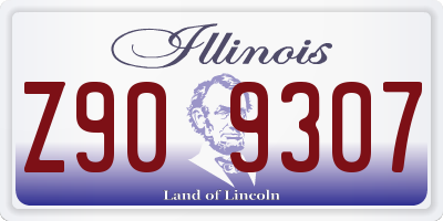 IL license plate Z909307