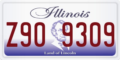 IL license plate Z909309