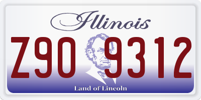 IL license plate Z909312