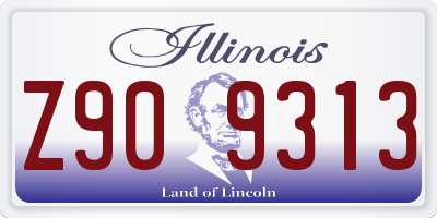 IL license plate Z909313