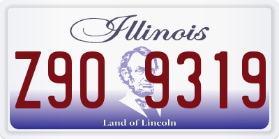 IL license plate Z909319