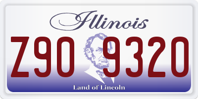 IL license plate Z909320