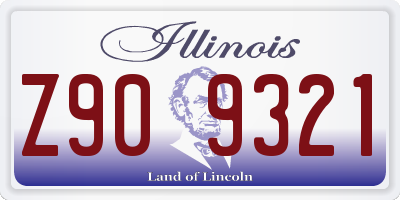 IL license plate Z909321