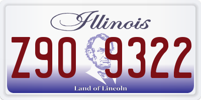 IL license plate Z909322