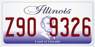 IL license plate Z909326