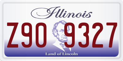 IL license plate Z909327