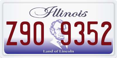 IL license plate Z909352