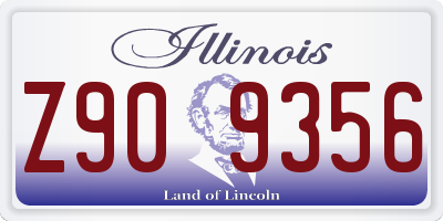 IL license plate Z909356