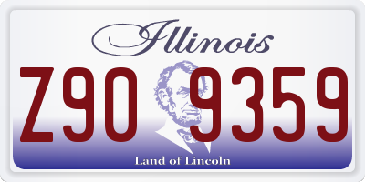 IL license plate Z909359