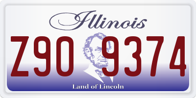 IL license plate Z909374