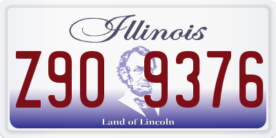 IL license plate Z909376