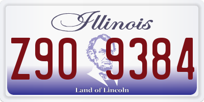 IL license plate Z909384