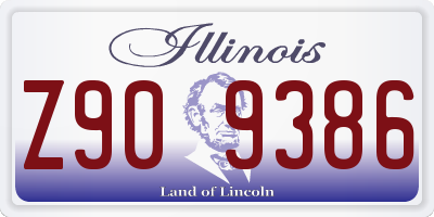 IL license plate Z909386