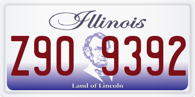 IL license plate Z909392