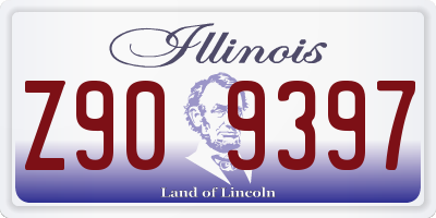 IL license plate Z909397