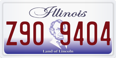 IL license plate Z909404