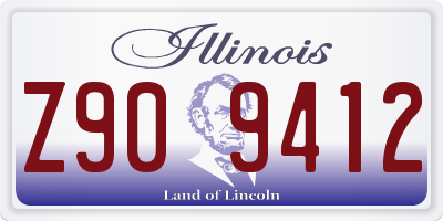 IL license plate Z909412