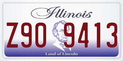 IL license plate Z909413